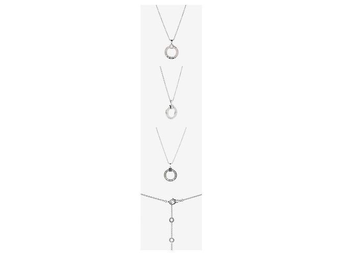 Collana Bulgari Open Circle in Oro Bianco e Diamanti - vista 2