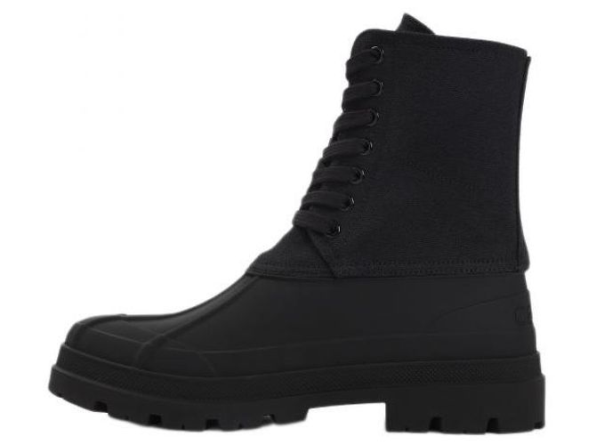 Céline Schnürstiefel aus Canvas Schwarz - Ansicht 4