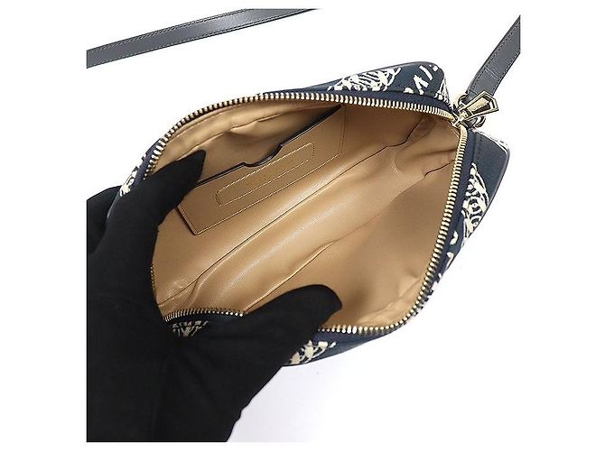 Givenchy Borsa a tracolla Bond Camera in tela Oil Blue - vista 6
