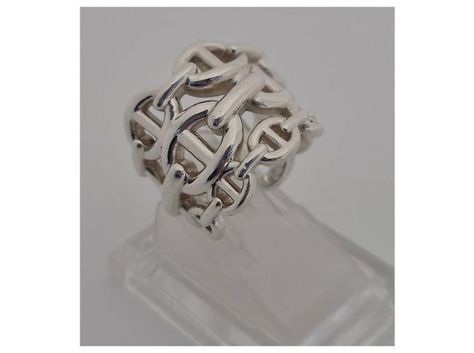 Hermès Enchainement Ring Silber Large Size - Ansicht 13