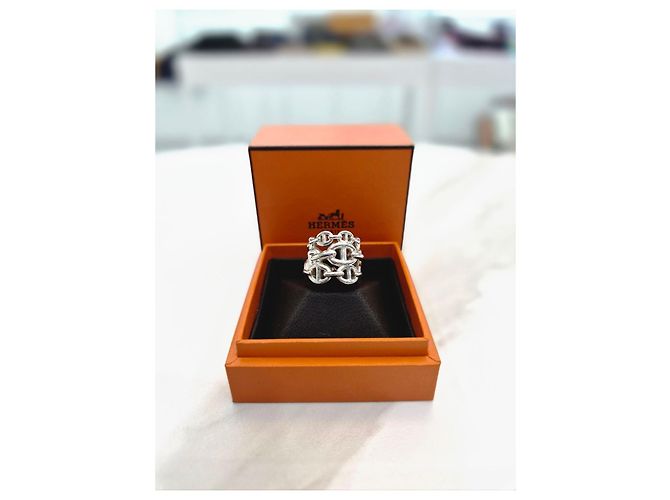 Hermès Enchainement Ring Silber Large Size - Ansicht 9