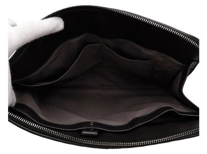Bottega Veneta Pouch Clutch Intrecciato con zip da uomo Nero - vista 5