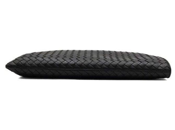 Bottega Veneta Pouch Clutch Intrecciato con zip da uomo Nero - vista 6