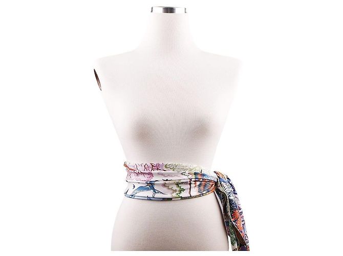 Hermès Foulard di seta Rewilding Nature Blu - vista 11