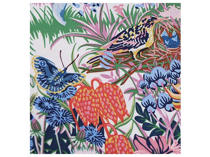 Hermès Foulard di seta Rewilding Nature Blu - vista 9