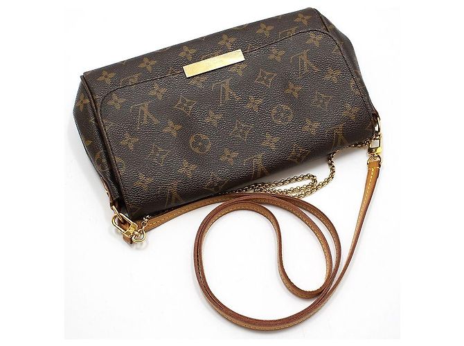 Louis Vuitton Borsa a tracolla e spalla Monogram Favorite MM Marrone - vista 3
