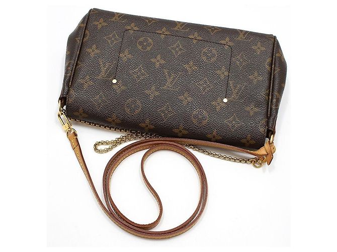 Louis Vuitton Borsa a tracolla e spalla Monogram Favorite MM Marrone - vista 4