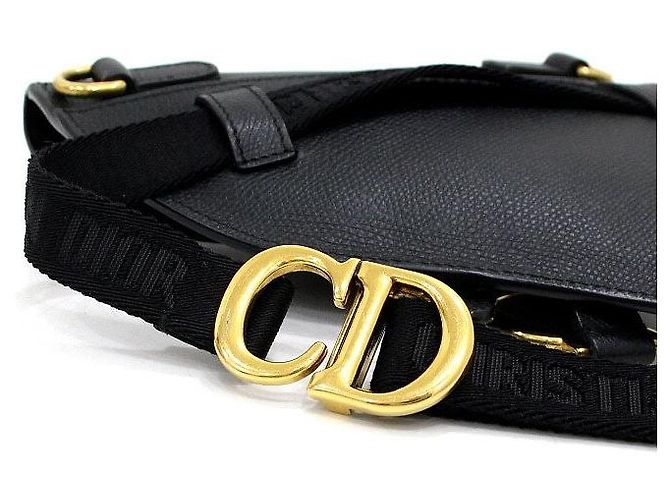 Dior Borsello da cintura e a tracolla Saddle Pouch in pelle nera Nero - vista 11