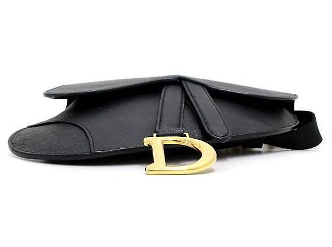Dior Borsello da cintura e a tracolla Saddle Pouch in pelle nera Nero - vista 7