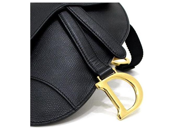 Dior Borsello da cintura e a tracolla Saddle Pouch in pelle nera Nero - vista 9