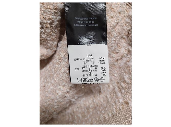 Balmain White Tweed Gold Button Cropped Jacket - view 5