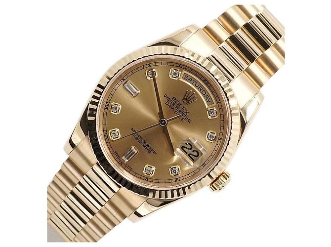 Rolex Orologio da uomo Gold Day-Date President Diamond Giallo - vista 2