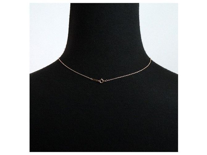 Tiffany & Co Ensemble collier chaîne fine et pendentif clé mini couronne en diamants Rose - vue 5