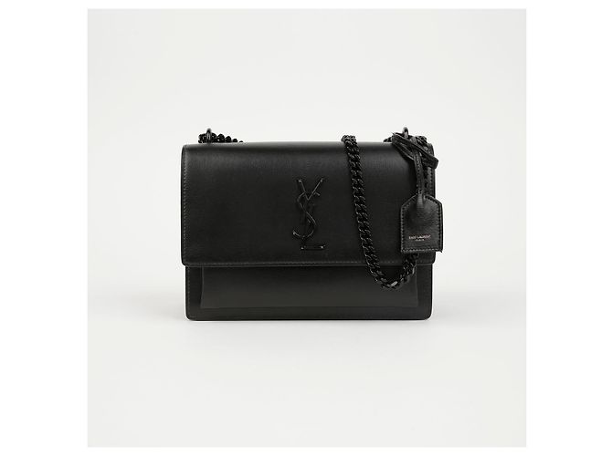 Saint Laurent Medium Sunset Schultertasche Monogram Schwarz - Ansicht 2