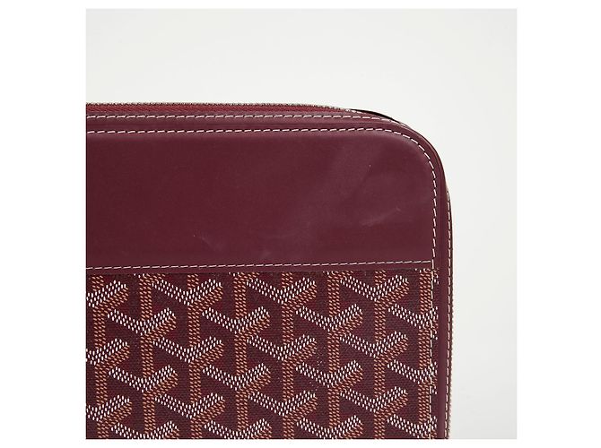 Goyard Pouch porta documenti con zip Opera Burgundy Rosso - vista 2