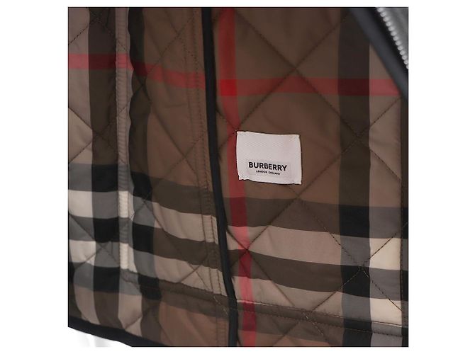 Burberry Steppjacke mit Rautenmuster Schwarz - Ansicht 8