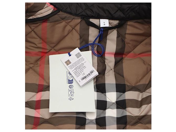 Burberry Steppjacke mit Rautenmuster Schwarz - Ansicht 9