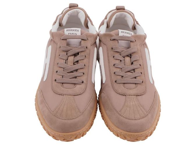 Hermès Jet Sneaker Taupe Blanc Braun - Ansicht 3