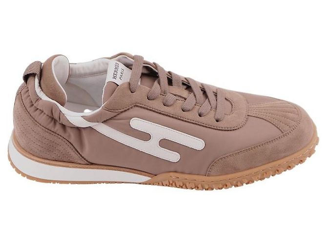 Hermès Jet Sneaker Taupe Blanc Braun - Ansicht 4
