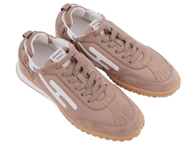 Hermès Jet Sneaker Taupe Blanc Braun - Ansicht 5