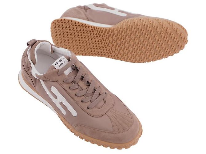 Hermès Jet Sneaker Taupe Blanc Braun - Ansicht 6