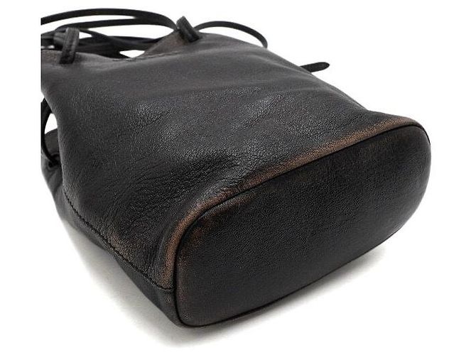 Miu Miu Borsa a tracolla e borsa a spalla in pelle Napa invecchiata marrone - vista 9