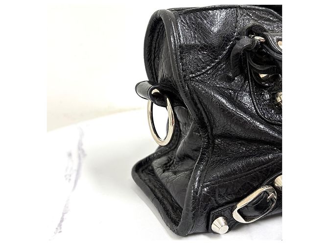 Balenciaga Classic Mini City Motorbag Black Nero - vista 10