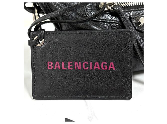 Balenciaga Classic Mini City Motorbag Black Nero - vista 11