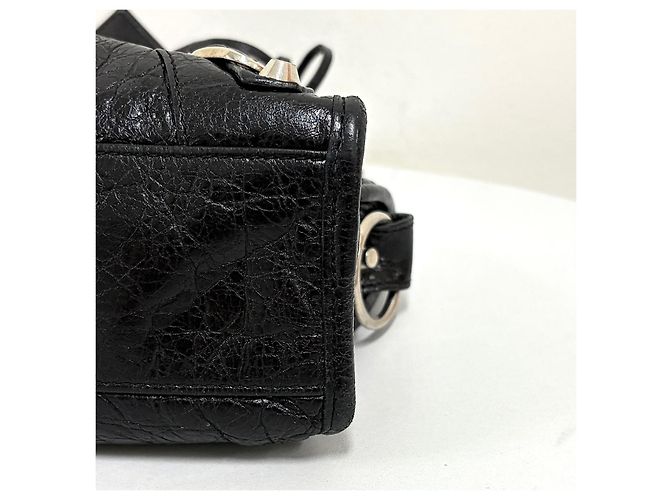 Balenciaga Classic Mini City Motorbag Black Nero - vista 14
