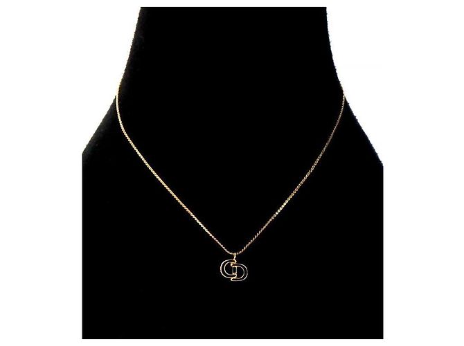 Dior Collier CD Gold Noir Doré - vue 5
