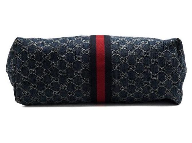 Gucci Bolso Tote Giglio Large de lona denim Blue GG Azul - vista 7
