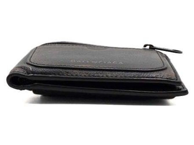 Balenciaga Brown Old Leather Supervised Square Folded Men's Wallet - view 11