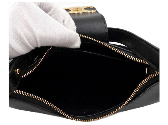 Céline Medium Triumph Ava Schultertasche Schwarz - Ansicht 5