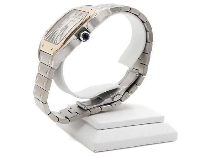 Cartier Orologio automatico da uomo Santos Large in combinazione oro giallo - vista 3
