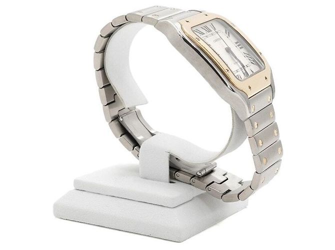 Cartier Orologio automatico da uomo Santos Large in combinazione oro giallo - vista 4