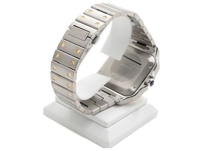 Cartier Orologio automatico da uomo Santos Large in combinazione oro giallo - vista 5