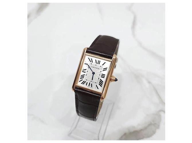 Cartier Tank Louis Uhr Medium Rose Gold Pink - Ansicht 2