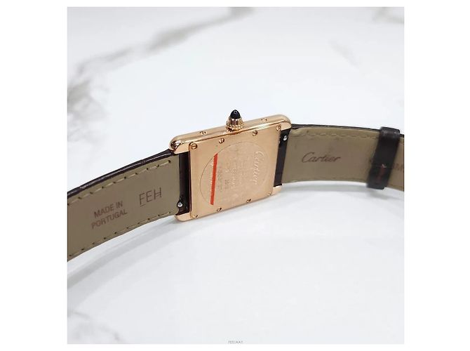 Cartier Tank Louis Uhr Medium Rose Gold Pink - Ansicht 6