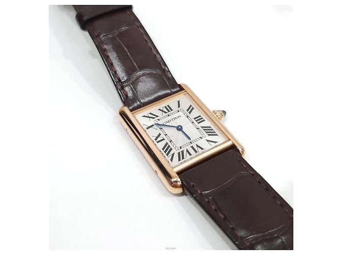 Cartier Tank Louis Uhr Medium Rose Gold Pink - Ansicht 7