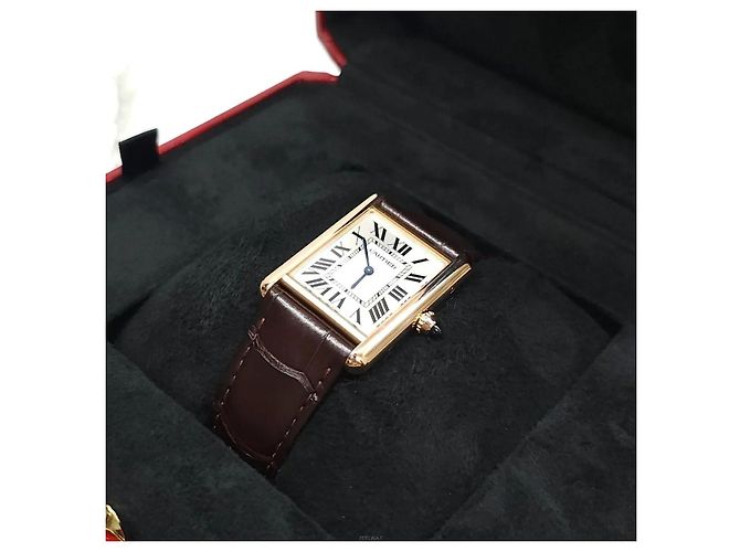 Cartier Tank Louis Uhr Medium Rose Gold Pink - Ansicht 8