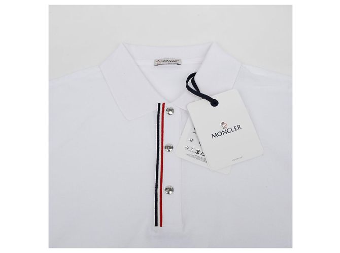 Moncler Chest RWB Polohemd Weiß - Ansicht 5