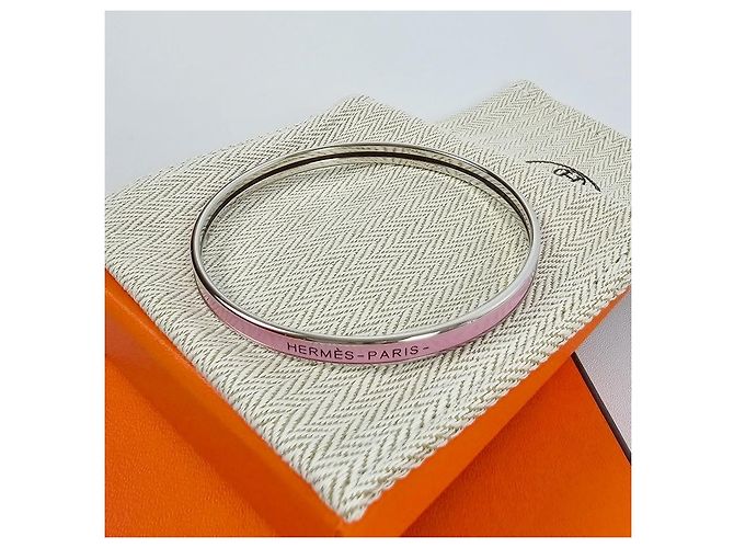Hermès Bracciale rigido da donna in Rose Fever Rosa - vista 7