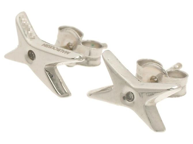 Orecchini Mauboussin Star in oro bianco e diamanti - vista 2