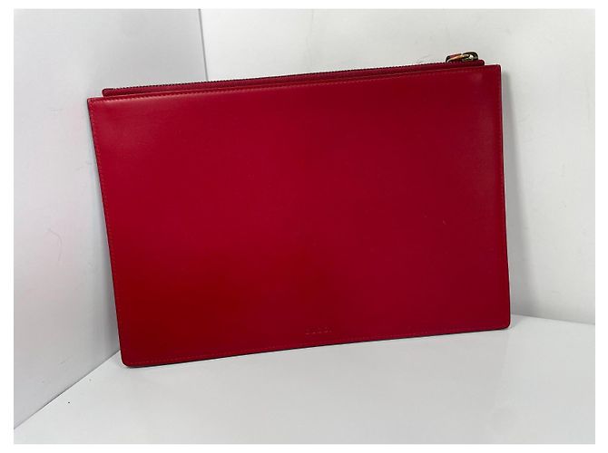Gucci Pochette Diamond GO in pelle rossa Rosso - vista 2