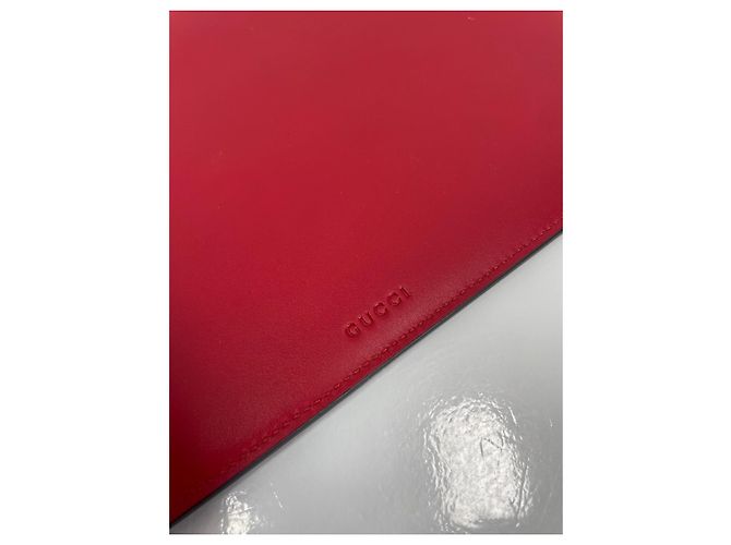 Gucci Pochette Diamond GO in pelle rossa Rosso - vista 3