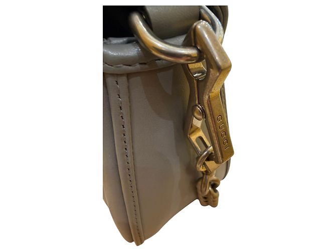 Gucci GG Marmont Monochrome Top Handle Flap Matelasse Leather Mini Marrone - vista 6