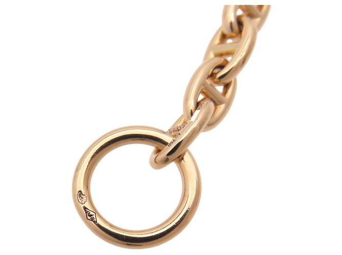 Hermès Bracciale Charm Hermes Chaine d'Ancre TPM in Oro Rosa D'oro - vista 5