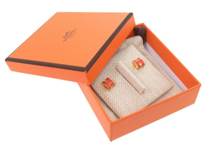 Hermès Hermes Pop H Mini Ohrringe Orange - Ansicht 2