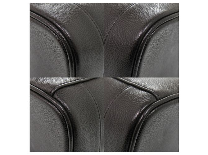 Borsa Vanity Chanel in pelle di vitello martellata nera Nero - vista 5