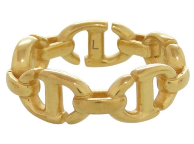 Anello Christian Dior CD NAVY Logo Gold Band D'oro - vista 4